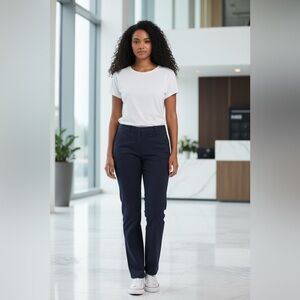 Lee Modern Fit Straight Leg Trousers | Navy Blue | Size 16 M | NWT